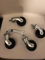 Nieuwe Zwenkwielen met Schroefdraad - Set van 4, Doe-het-zelf en Verbouw, Zwenkwielen, Ophalen of Verzenden, Nieuw