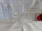 Pyrex | set van 3 oude laboratorium maatbekers, Ophalen of Verzenden