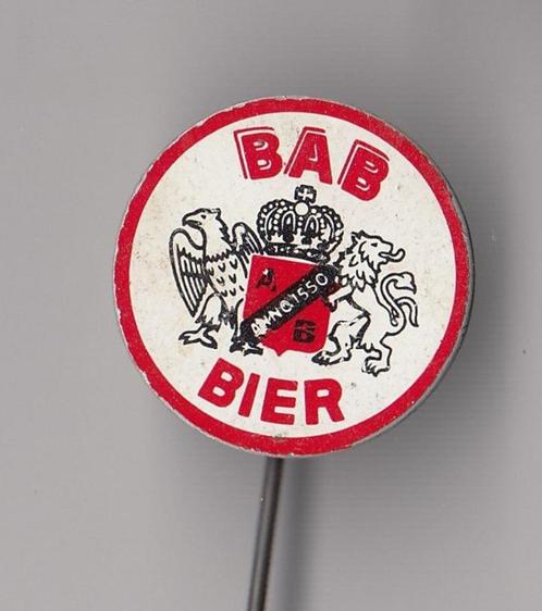BAB Bier logo speldje, Verzamelen, Speldjes, Pins en Buttons, Gebruikt, Speldje of Pin, Overige onderwerpen, Ophalen of Verzenden
