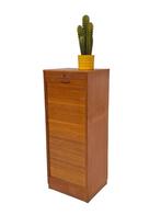 Vintage Kast Archiefkast Roldeur Eeka Eiken Design 1950, Huis en Inrichting, Kasten | Roldeurkasten en Archiefkasten, Gebruikt