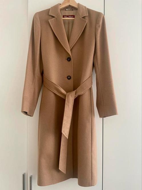 Max Mara jas mantel 100% Kasjmier Cashmere, Kleding | Dames, Jassen | Zomer, Zo goed als nieuw, Maat 38/40 (M), Beige, Ophalen of Verzenden