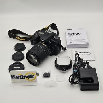 Nikon D7500 + 18-140mm f/3.5-5.6 Zwart camera -ZGAN compleet beschikbaar voor biedingen