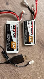 2 lipo accu’s 2s met lader, Hobby en Vrije tijd, Modelbouw | Radiografisch | Auto's, Ophalen of Verzenden, Gebruikt, Overige schalen