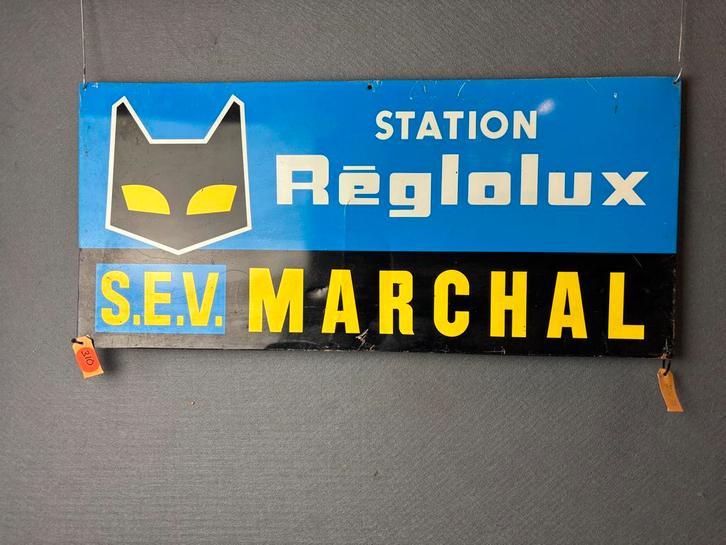 Sev Marchal reclamebord van blik geen emaille, Antiek en Kunst, Antiek | Emaille, Ophalen of Verzenden
