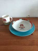 Vintage Monopoly bord en beker, Ophalen of Verzenden, Overige stijlen, Bord(en)
