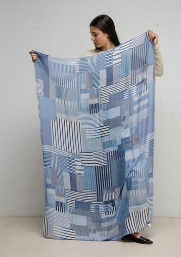 faliero sarti sky blue stripes xl sjaal  beschikbaar voor biedingen