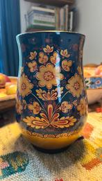 Prachtige vintage houten Chochloma vaas Russisch folkart, Ophalen of Verzenden