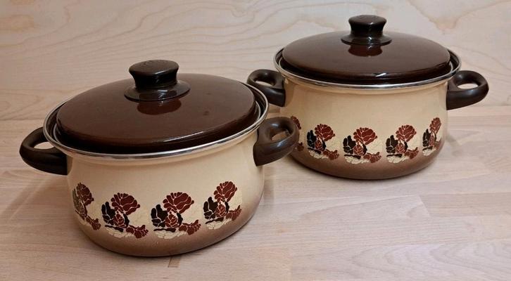 Brabantia Batique pannenset, Huis en Inrichting, Keuken | Potten en Pannen, Gebruikt, Pannenset, Overige materialen, Ophalen of Verzenden