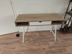 Bureau Jysk Abbetved licht eiken 48x120cm, Huis en Inrichting, Bureaus, Ophalen, Gebruikt, Bureau