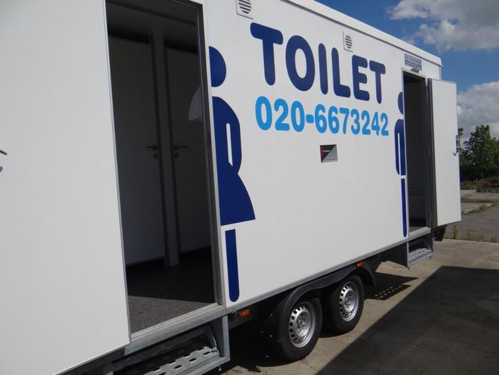 sanitair verhuur  wc wagen verhuur toiletwagen verhuur, Hobby en Vrije tijd, Feestartikelen | Verhuur, Zo goed als nieuw, Overige