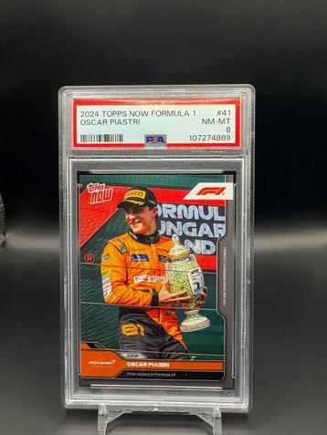 2024 Topps Now F1 Oscar Piastri #041 PSA 8 First Win beschikbaar voor biedingen