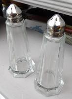 glazen peper en zoutstel/ peperbus/ zoutstrooier, Antiek en Kunst, Ophalen of Verzenden
