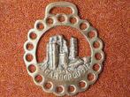 Antiek kleppermannetje uit Engeland met een kasteel 9,1 cm., Antiek en Kunst, Antiek | Koper en Brons, Ophalen of Verzenden, Koper