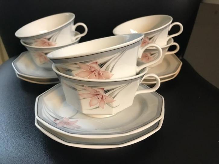 6 theekopjes Winterling Marktleuthen, Huis en Inrichting, Keuken | Servies, Zo goed als nieuw, Kop(pen) en/of Schotel(s), Overige stijlen