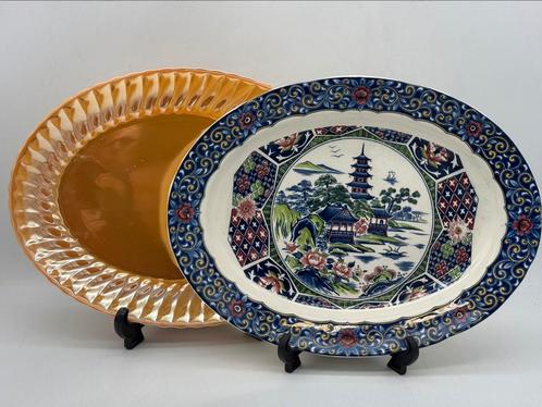 Twee grote ovale schalen Marokko, Antiek en Kunst, Antiek | Schalen, Ophalen of Verzenden