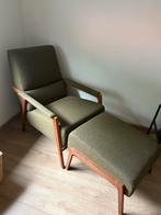 Harvink Splinter Fauteuil groen met Hocker, Huis en Inrichting, Fauteuils, Ophalen, 75 tot 100 cm, Zo goed als nieuw, 75 tot 100 cm