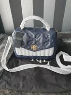 Lauren Ralph Lauren blauw leren puffed Farrah tas (medium), Ophalen of Verzenden, Nieuw, Blauw, Schoudertasje