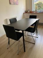 IKEA LISABO Tafel, zwart/essenfineer, Huis en Inrichting, Tafels | Eettafels, Ophalen, IKEA LISABO, 100 tot 150 cm, 50 tot 100 cm