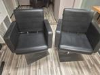 Kappersstoel met pomp, Huis en Inrichting, Stoelen, Ophalen, Gebruikt, Zwart, Twee