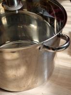 Grote soeppan / pan 20 liter, Huis en Inrichting, Kookpan of Snelkookpan, Ophalen of Verzenden, Zo goed als nieuw, Rvs
