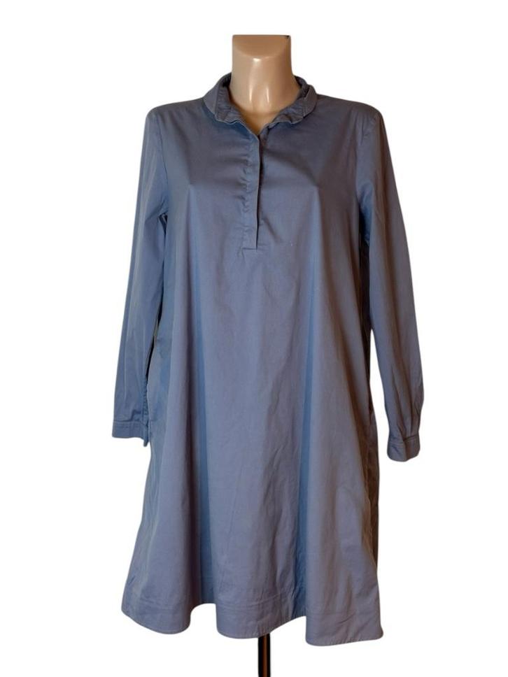 COS jurk L, Kleding | Dames, Jurken, Zo goed als nieuw, Maat 42/44 (L), Blauw, Onder de knie, Ophalen of Verzenden