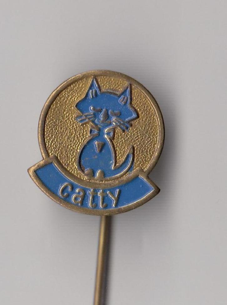 Catty Kat speldje, Verzamelen, Speldjes, Pins en Buttons, Gebruikt, Speldje of Pin, Overige onderwerpen, Ophalen of Verzenden