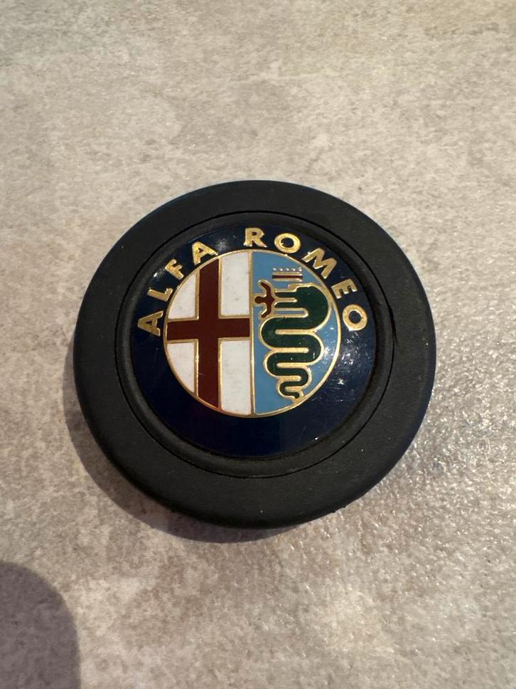 Alfa Romeo Claxon Knop - Vintage Stuurwiel, Auto-onderdelen, Interieur en Bekleding, Alfa Romeo, Gebruikt, Ophalen of Verzenden