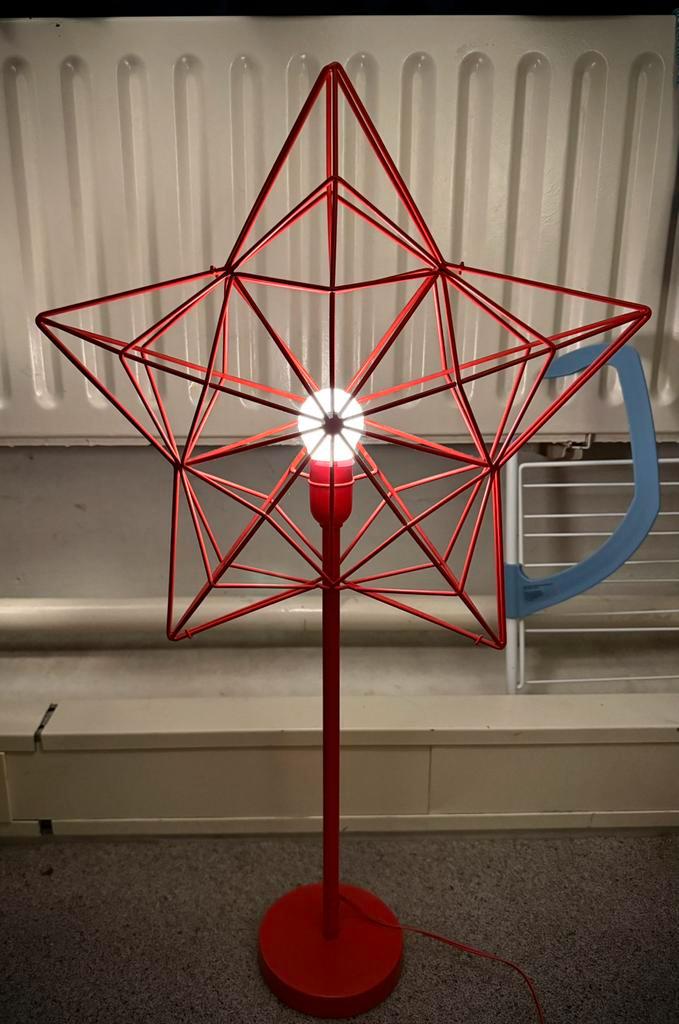 Rode ster lamp – USB – gebruikt, Tuin en Terras, Windwijzers en Windmolens, Gebruikt, Ophalen