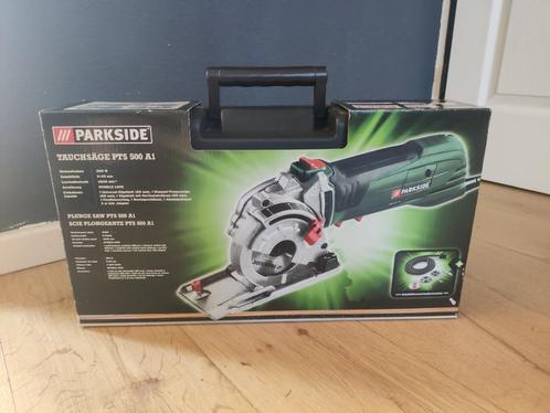 Parkside duikzaag / precisie cirkelzaag – PTS 500 A1, Doe-het-zelf en Verbouw, Gereedschap | Handgereedschap, Zo goed als nieuw