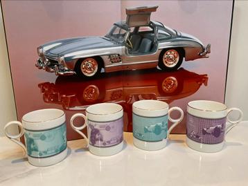 Mercedes Benz ‘mugs’ van Wedgwood ca 1990 beschikbaar voor biedingen