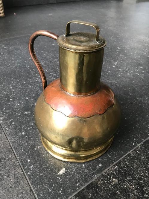 Koperen pot met deksel, Antiek en Kunst, Antiek | Koper en Brons, Koper, Ophalen of Verzenden