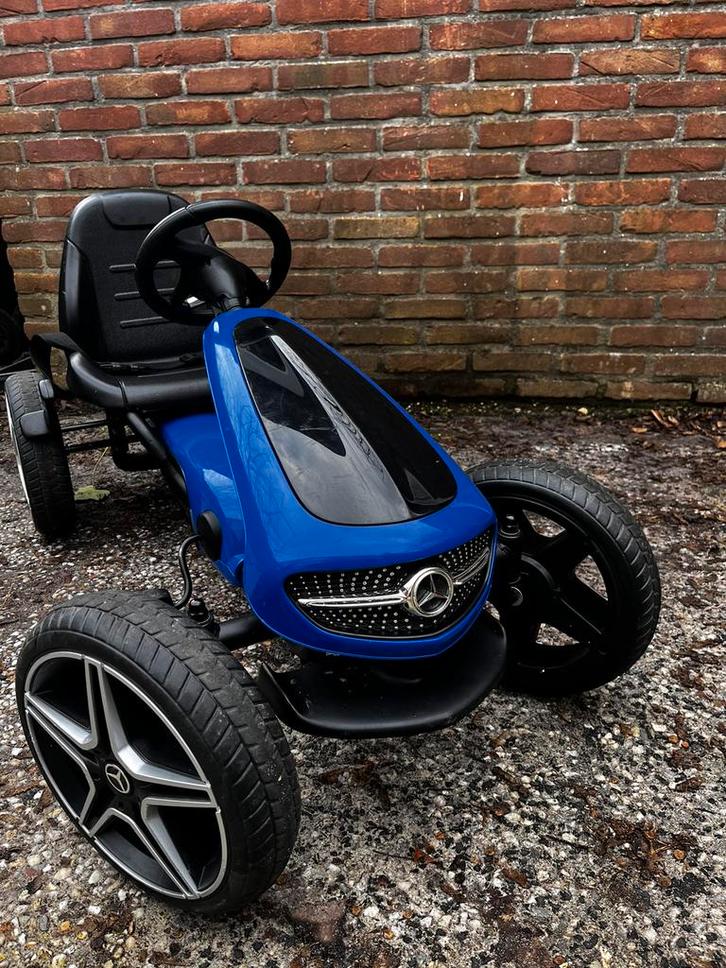 Mercedes skelter Go Kart blauw zwart blue black, Kinderen en Baby's, Speelgoed | Buiten | Skelters, Gebruikt, Overige merken, Ophalen
