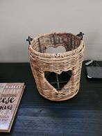 Rieten kaarsenhouder, Huis en Inrichting, Ophalen of Verzenden, Rond, Riet