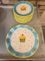 Gebaks set Pippy, Huis en Inrichting, Keuken | Servies, Ophalen of Verzenden, Overige stijlen, Bord(en)