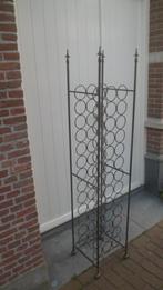 Groot WIJNREK smeedijzer 39 flessen flessenrek 169 cm. hoog., Ophalen, Gebruikt, 25 flessen of meer, Metaal