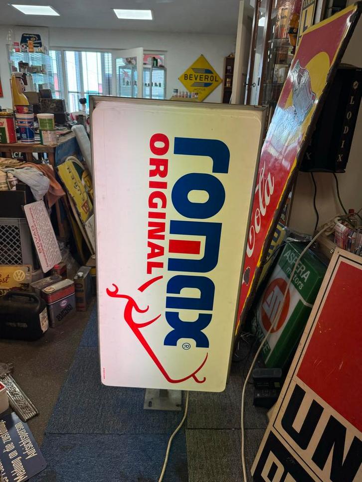Ronax Lichtbak - Vintage Reclame, Antiek en Kunst, Antiek | Emaille, Ophalen
