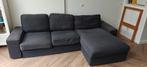 Bank met long chair, Huis en Inrichting, Ophalen, Gebruikt, Stof, Long chair