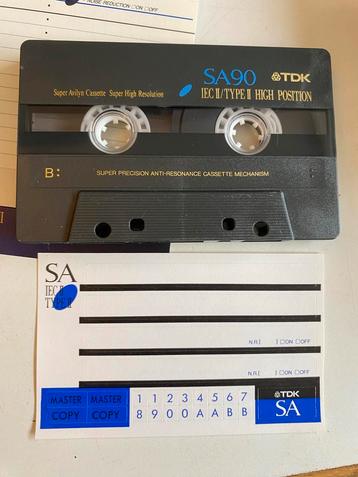 20 TDK SA90 Cassettebandjes - Zelfopgenomen Muziek (set 960) beschikbaar voor biedingen