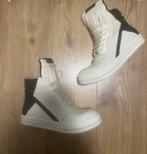 Rick Owens Geobaskets Wit/Zwart Maat 43, Kleding | Heren, Ophalen of Verzenden, Zo goed als nieuw, Wit, Sneakers of Gympen