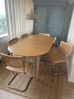 Eettafel 100x200/280 cm JYSK, Ophalen, Gebruikt, 100 tot 150 cm, 200 cm of meer