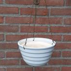 Bloempot / plantenhanger, waterdicht kleur wit, Tuin en Terras, Bloempotten, Ophalen, Gebruikt, Rond, Binnen