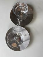Nespresso Koffiekopjes met Schotels, Huis en Inrichting, Keuken | Servies, Gebruikt, Ophalen of Verzenden, Glas, Effen