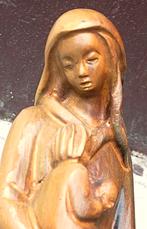 Houtsnijwerk Maria met kind 50 cm, Antiek en Kunst, Ophalen of Verzenden
