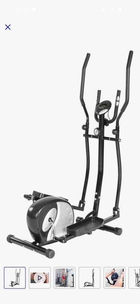 Tectake Fitness Crosstrainer incl. Ergometer, Sport en Fitness, Fitnessmaterialen, Zo goed als nieuw, Overige typen, Ophalen
