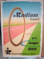 Originele Poster Radium Fietsbanden Maastricht Vredestein, Rechthoekig Staand, Verzenden, Zo goed als nieuw, A1 t/m A3