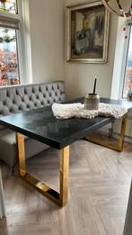 Zwarte eettafel 180x90 cm Richmond, Zo goed als nieuw, Rechthoekig, 50 tot 100 cm, Ophalen of Verzenden