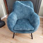 Stijlvolle fauteuils in stof Adore Petrol en Hunter set v 2, Ophalen, 75 tot 100 cm, Zo goed als nieuw, Metaal