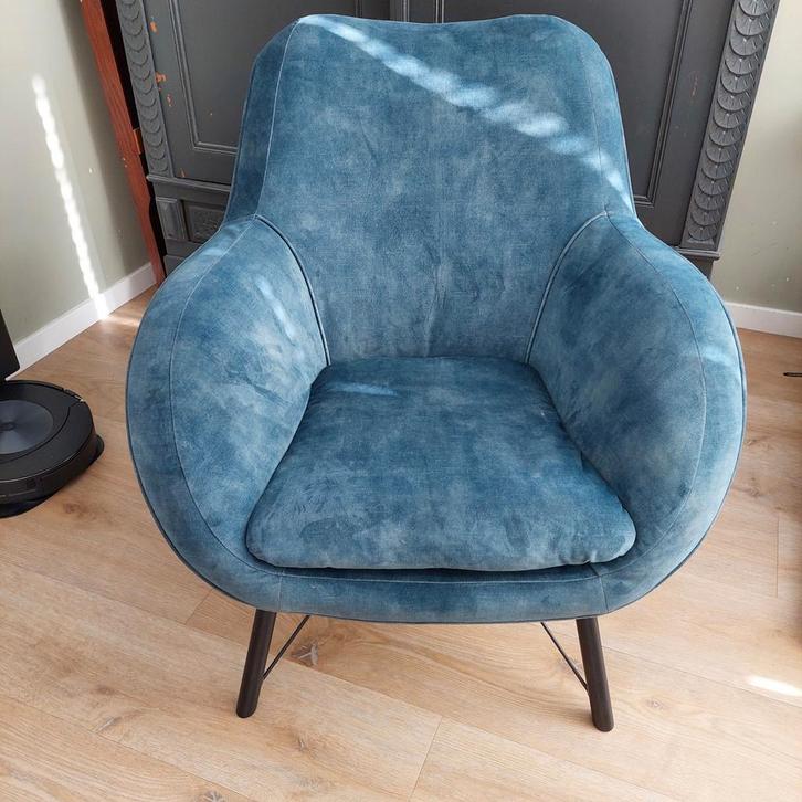 Stijlvolle fauteuils in stof Adore Petrol en Hunter set v 2, Huis en Inrichting, Fauteuils, Zo goed als nieuw, Metaal, Stof, 75 tot 100 cm