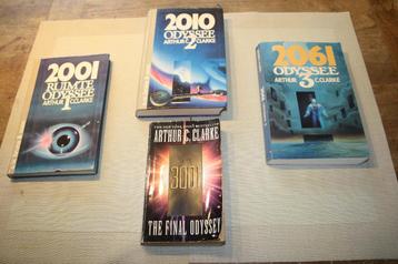 Arthur C Clarke Space Odyssey 2001, 2010, 2061en 3001 beschikbaar voor biedingen
