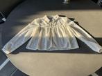 Nieuw ecru kort Zara broderie blousje, maat L, Verzenden, Maat 42/44 (L), Nieuw, Wit